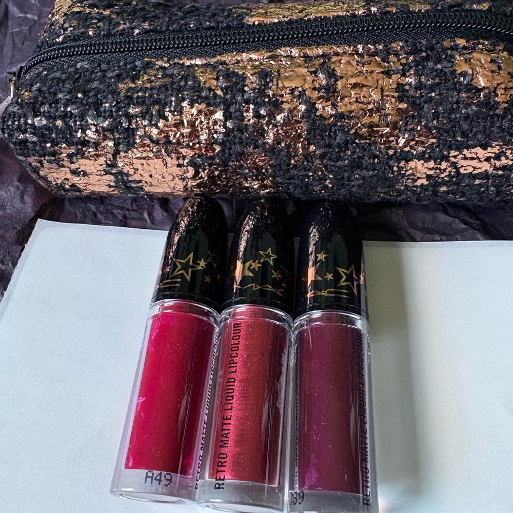 MAC Cosmetics Retro Matte Liquid Lipcolour Trio - Vibrant Reds and Purples